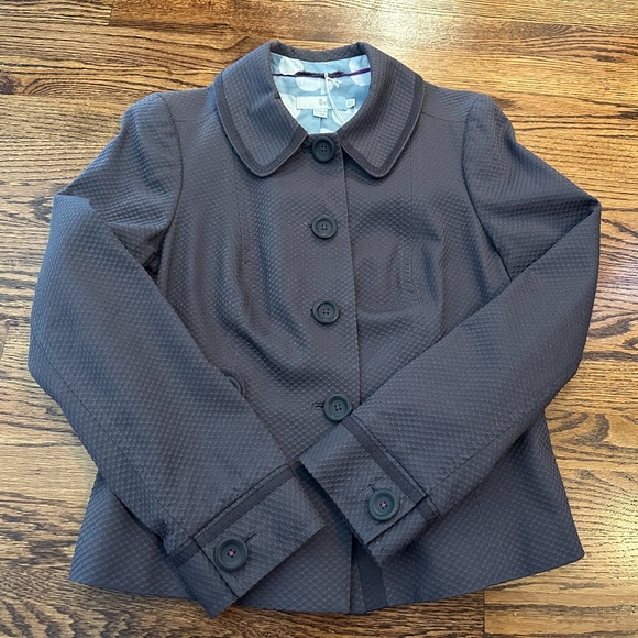 Boden muted purple textured button down blazer - 8 US/ 12 UK - Picture 2 of 10